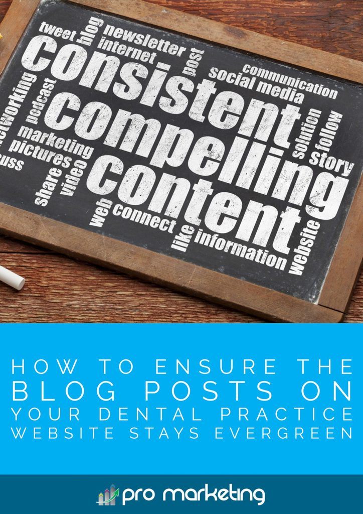 How to Ensure the Blog Posts on Your Dental Practice Website Stays Evergreen