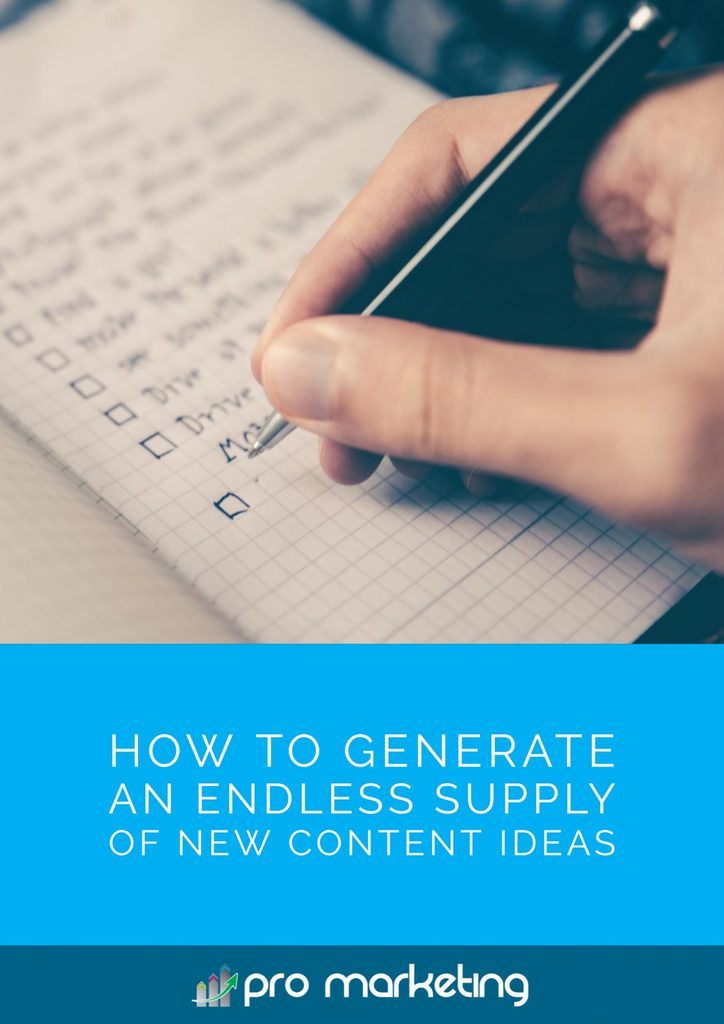How to Generate an Endless Supply of New Content Ideas