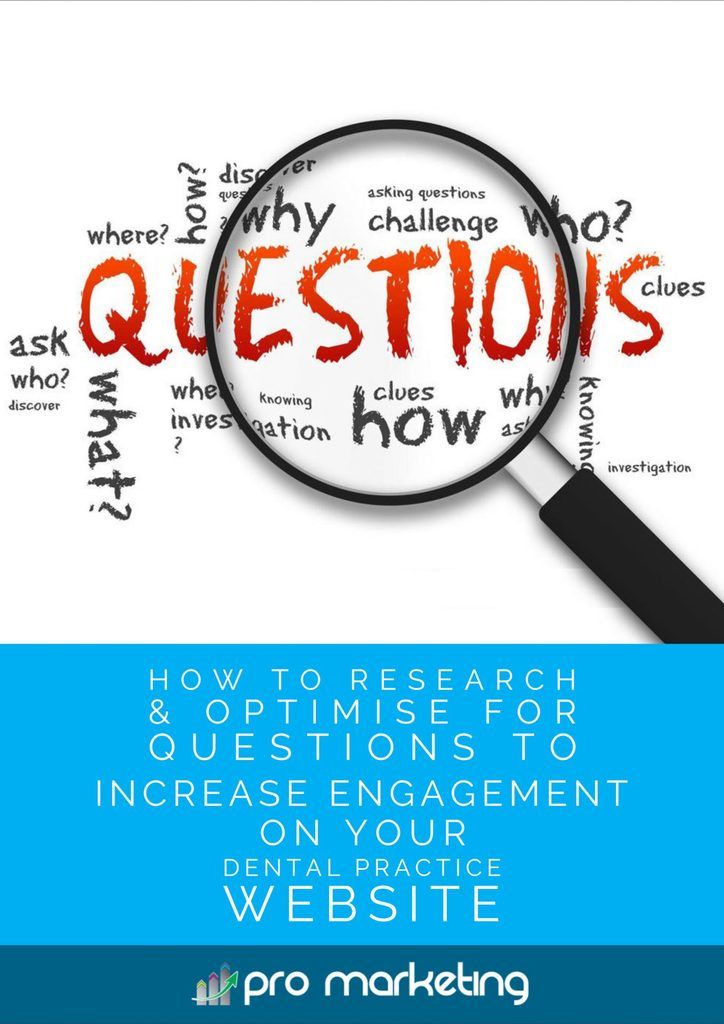 How to Research and Optimise for Questions to Increase Engagement on Your Dental Practice Website