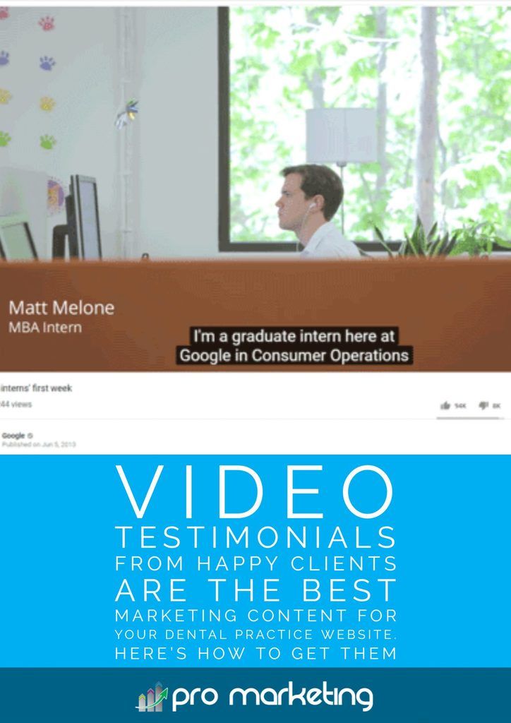Video Testimonials from Happy Clients are the Best Marketing Content for Your Dental Practice Website… Here’s How To Get Them